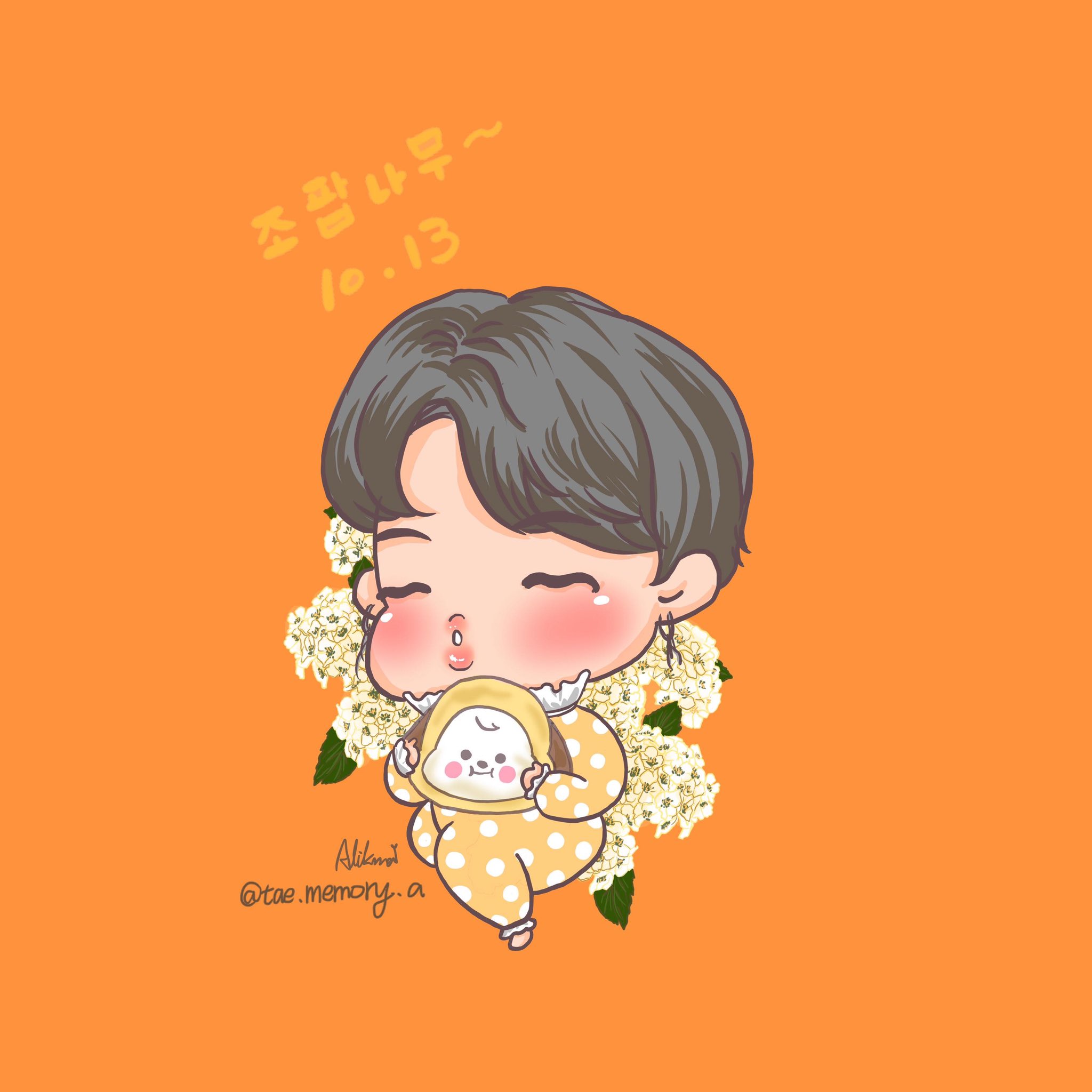 Tae Memory A Bts Twt 10月13日出生的智旻寶寶生日花 繡線菊花語 端莊的愛 智旻 Jimin Jiminfanart Btsfanart 박지민 지민https T Co Ay4nrv3zhz Twitter