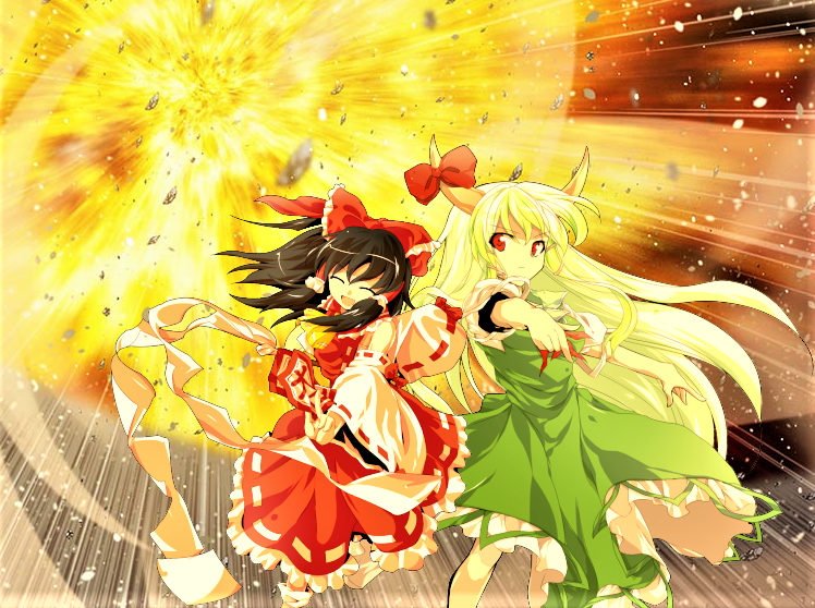 エアキラ 高クオリティの東方キャラの立ち絵素材をお借りしたり 背景の素材をお買い上げさせて頂く事が出来たので 気合の入ったバトルシーンを作らせて頂いています 霊夢と慧音さんのペアの相棒感は本当に素晴らしいと思いますw T Co Cbbqpdblpu