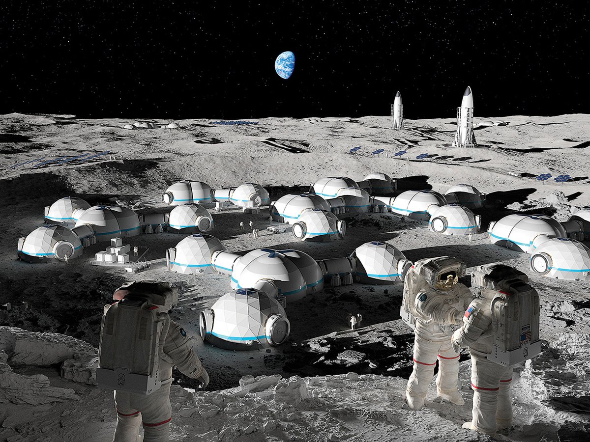 Link4Universe's tweet photo. Tra pochi anni torneremo con umani sulla Luna per iniziare la costruzione della prima base umana. 
Che nome dareste a questo primo avamposto umano su un altro mondo? https://t.co/UgZKgWHtnP