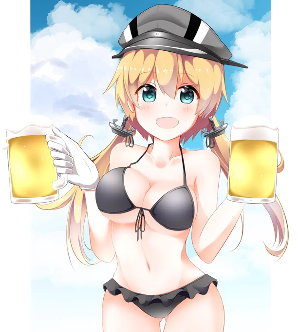 アトミラールさん、一杯飲みましょ!
#プリンツ・オイゲン 