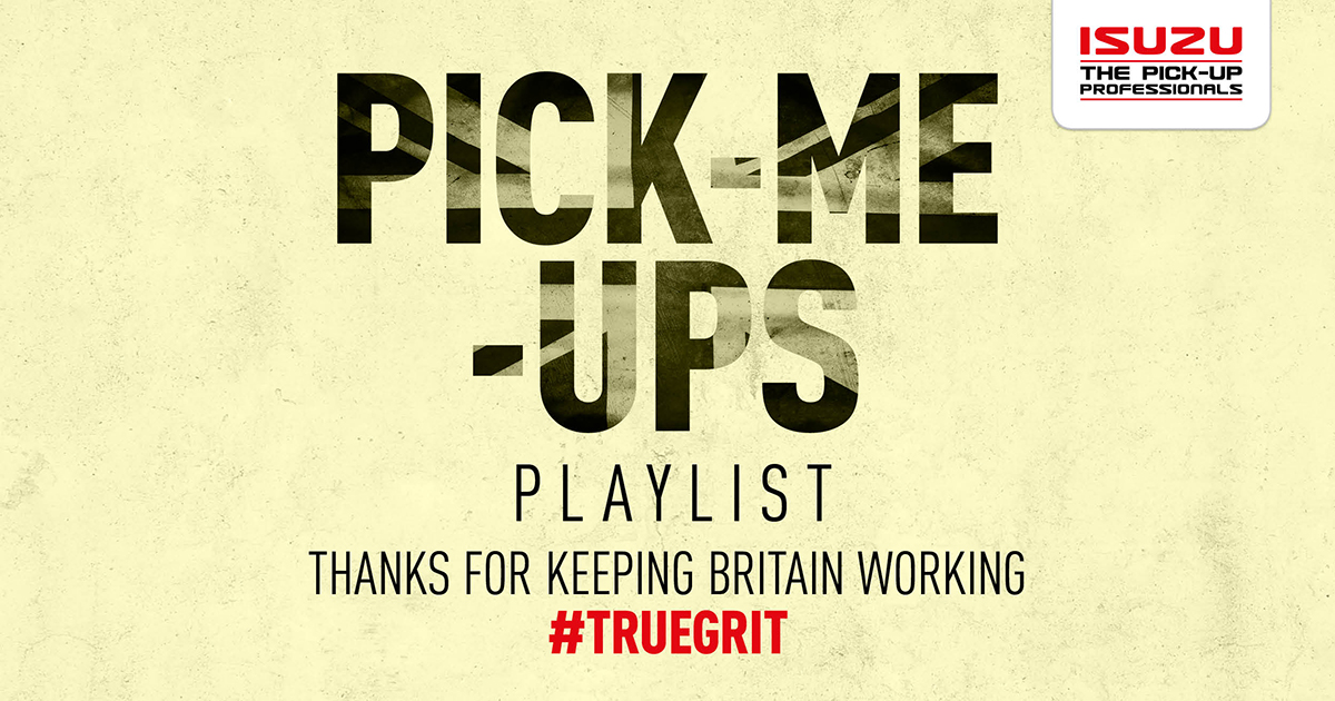 Isuzuuk's tweet photo. Need a pick-me-up this weekend? Not to worry, we've released our next Isuzu Spotify playlist to keep you entertained during another weekend in lockdown.  

Listen now at https://t.co/uun1D5NSQK https://t.co/ILDpynxgmi