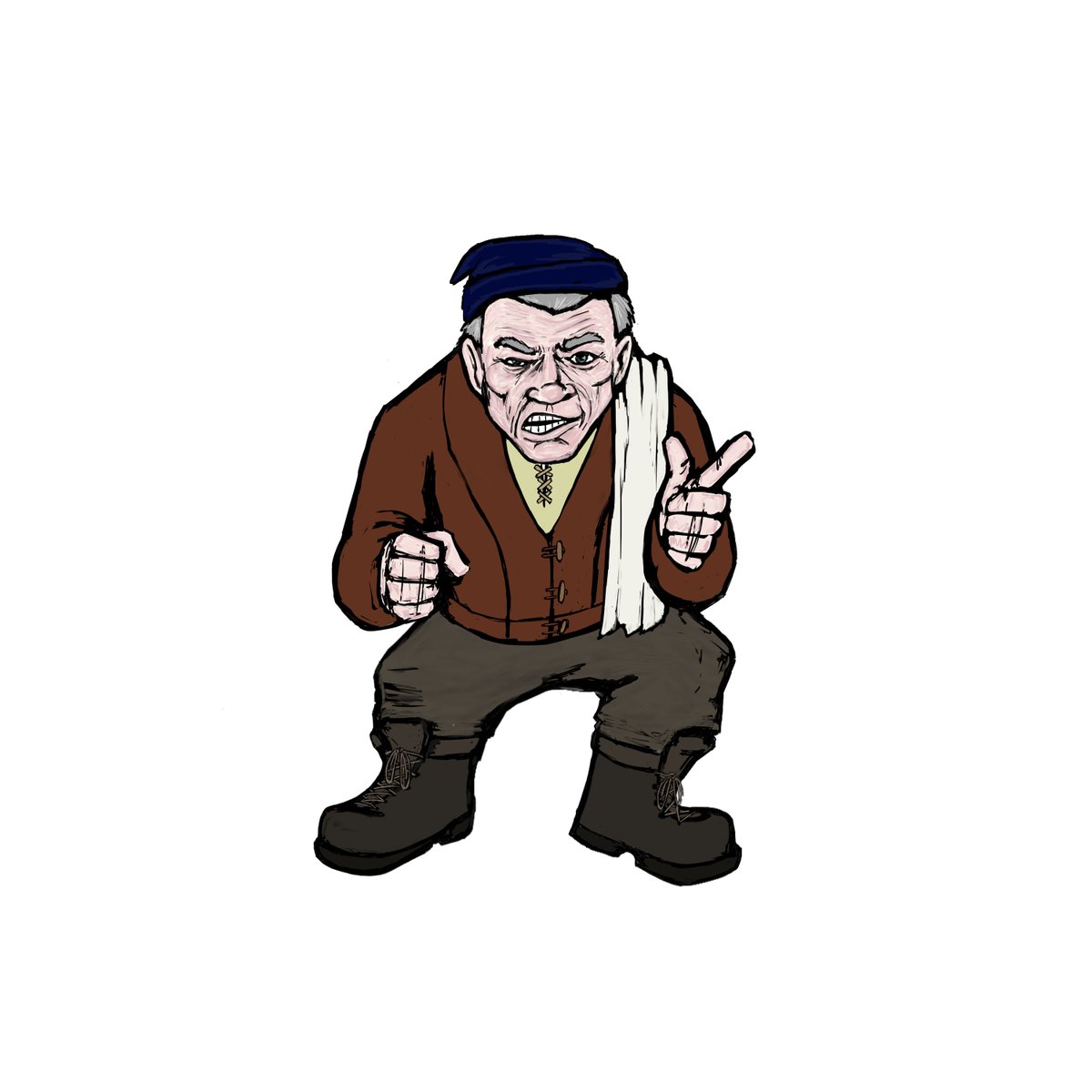 RobWhelehan's tweet photo. Got into Roll20 due to the current events. As a result here is a custom token I made for an NPC, a gnome trainer Mickedemus Goldmill, the inspiration of which should be clear. #roll20dnd #roll20tokens #mickeygoldmill #rocky #rockybalboa #burgessmeredith https://t.co/CGHseKsqTQ