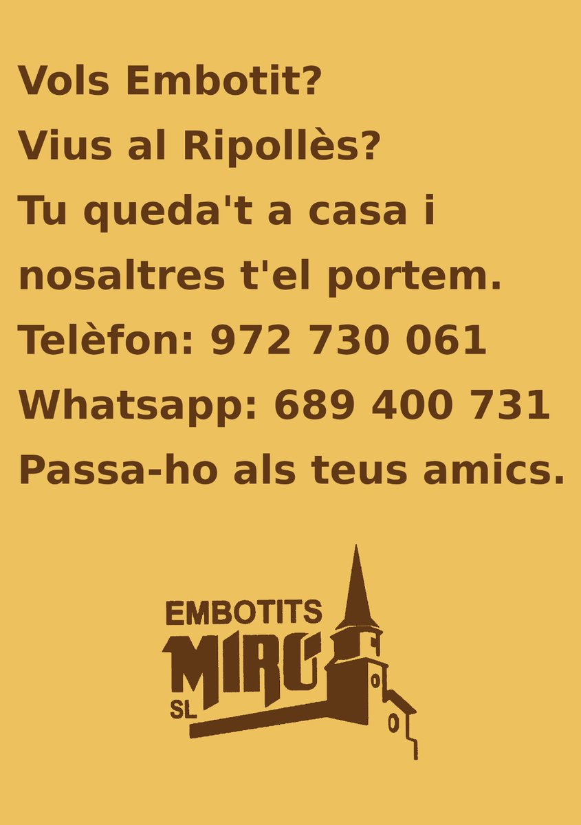 Embotits miro (@embotitsmiro) on Twitter photo 