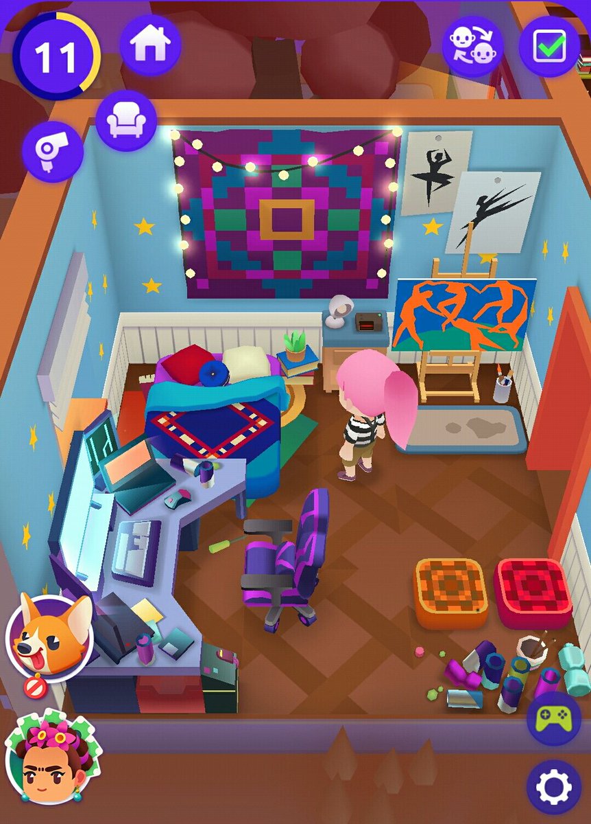 Liabewbu's tweet photo. I've been playing #IdleLifeSim and this has been my room's progress so far.. I love this game!!! So cute ❤
#idlegames #simulatorgames
#mobilegames #codigames https://t.co/dwGVNgVQi0