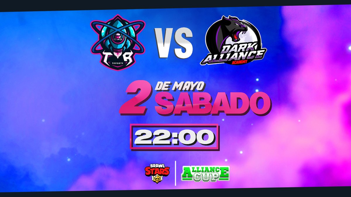#MATCHDAY #BrawlStars

🏆 <a href="/cup_alliance/">Alliance Cup</a> 
<a href="/TR_eSports_ES/">TR eSports 🚀</a> 🆚 <a href="/dark_academy/">Dark Academy</a> 
📅 2/5/20
⏰ 22:00h 🇪🇸
📢 #TRícolas🌍