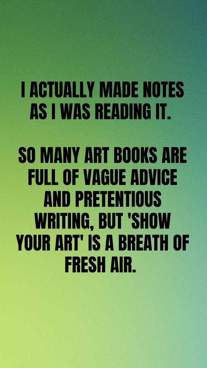 Show Your Art may be a short book but it is packed with actionable stuff for #artists and their #artbusiness.

amazon.co.uk/dp/B0871HNYY6/