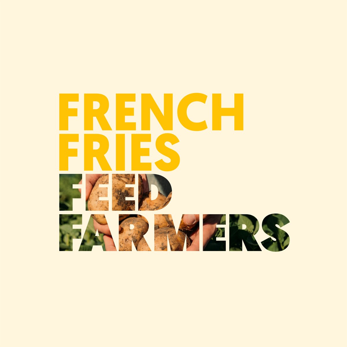 mccainfoods's tweet photo. When life gives you potatoes, eat more french fries. With many restaurants temporarily shut down, our country is experiencing a huge surplus of french fry potatoes &amp; our farmers are counting on us to support them. Let’s do our part &amp; eat more fries. It’s the Canadian thing to do. https://t.co/yFDXcTSBjQ
