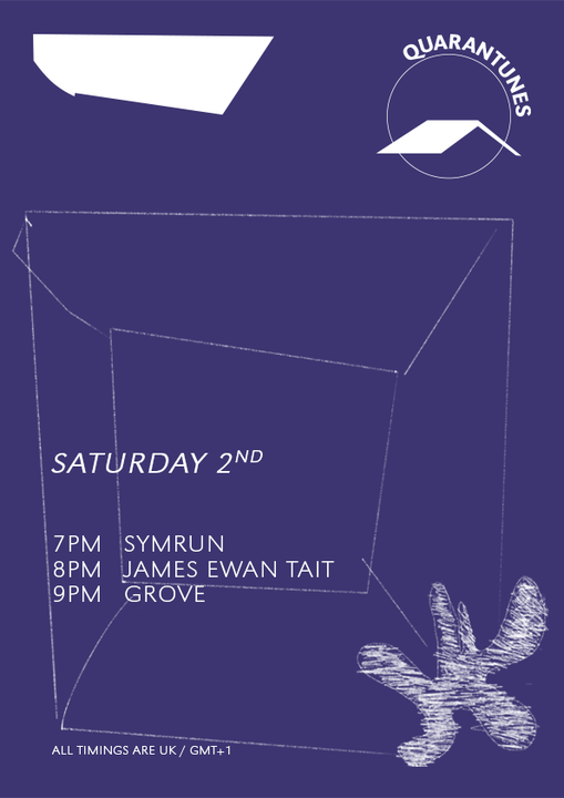 Coming up tonight on Quarantunes!

We have sets from @theyisgrove, <a href="/jamesewantait/">James Ewan Tait</a>, and <a href="/symrun/">Salon</a> !

Watch everything over on our YouTube Channel: bit.ly/quarantunesSUB