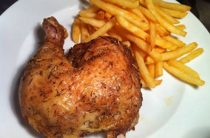 10. Small chops.        Chicken and chips