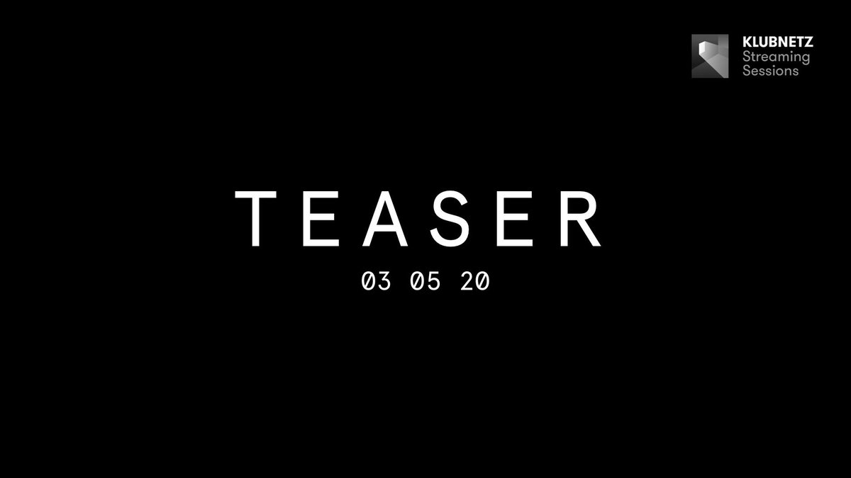 03.05. 🎦 @KlubNetzDresden #liveStreaming Sessions × Teaser @ objekt klein a, #Dresden
VA: fb.com/events/1632828…
tune in via FB, YT, IG, Twitch <a href="/RadioAktiv2_0/">RadioAktiv 2punkt0</a>