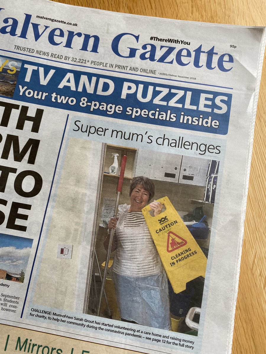 SarahGrout's tweet image. Thank you @MalvernGazette for highlighting my #2point6challenge for 2.6hours on static bike for @LeonardCheshire online and in print this week - helping us to raise awareness of our #PPE appeal so we can #ProtectOurCarers #WorcestershireHour #MalvernHillsHour
