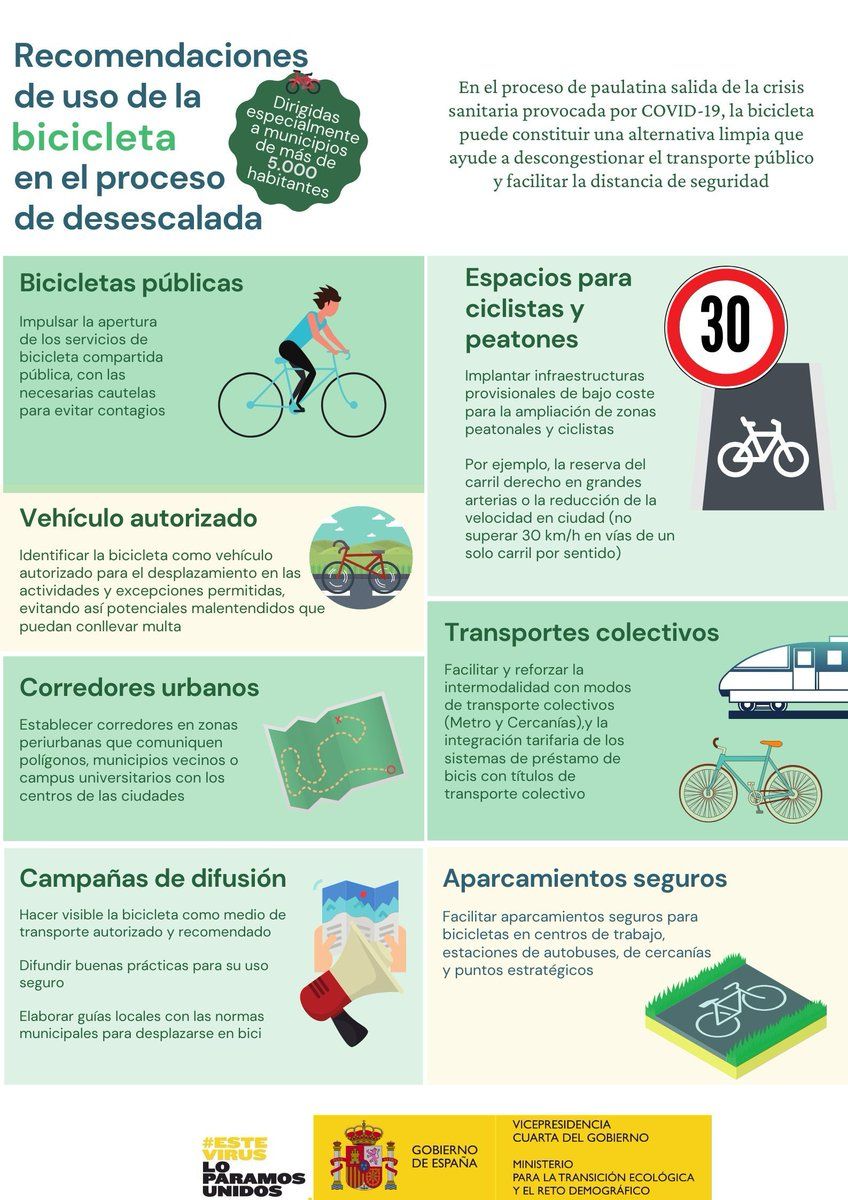 mitecogob's tweet photo. 🚴🏼‍La bicicleta puede ser una alternativa limpia para descongestionar el transporte público y facilitar la movilidad respetando la distancia interpersonal

Aquí unas recomendaciones para los municipios de más de 5.000 habitantes👇🏼

https://t.co/PpFzVyqf1t https://t.co/weOiB6U5m7
