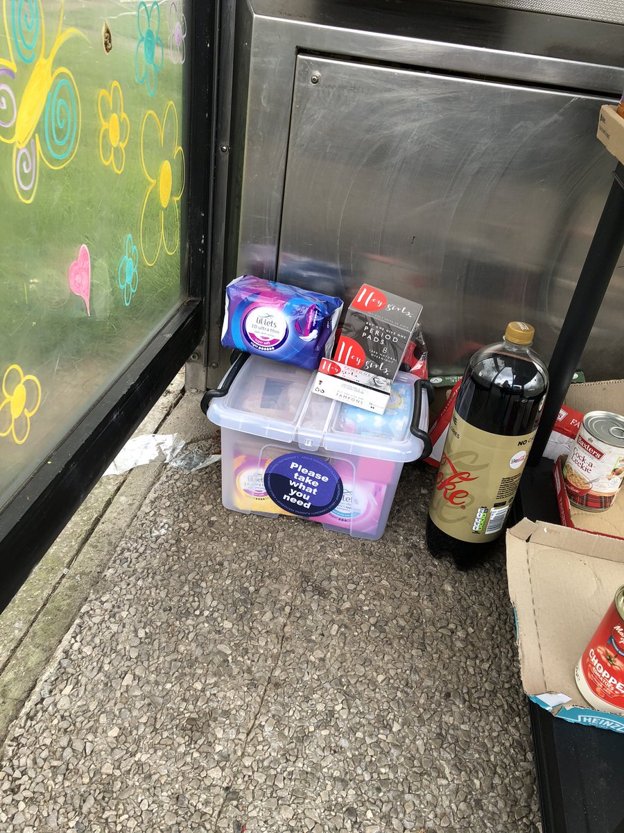 AngusCPP's tweet photo. Just topped up the amazing #ladyloan kindness box with a #periodpoverty box and some reusable @HeyGirlsUK products 🙌🏼 https://t.co/quJjyT4hjr