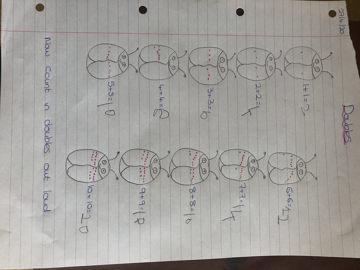 ewart_adele's tweet photo. @WGA_Reception good work from Grace this week again. Good numbers, good writing and reading time with her sister about ladybirds https://t.co/X2Idb5VAJa