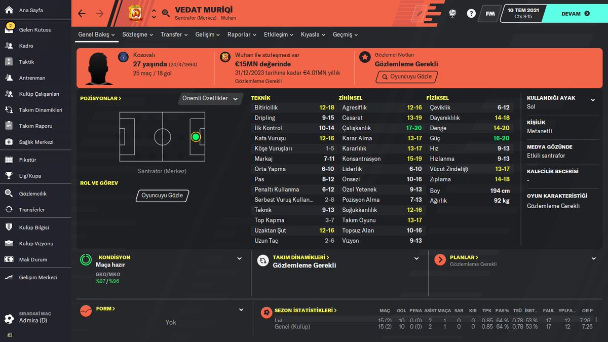oguzsskn's tweet photo. @FMHikayeleri
#fmkeyfi
#fm2020
@FootballManager
@FMTurkiye
#ersunyanal
#EvdekiManager
#EvdeKal
#VedatMuriq
Abi Çin Nedir Yaa... https://t.co/CSzJ4jmfSM