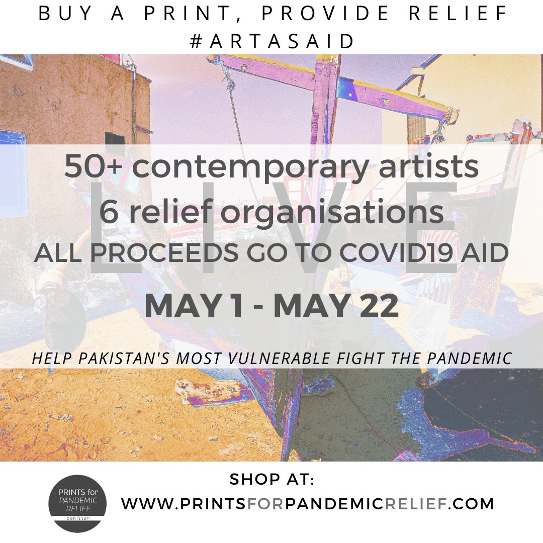 prints4pandemic's tweet photo. Prints for Pandemic Relief: Pakistan is an independent print sale fundraiser mobilizing art for aid towards people affected by Covid-19 in Pakistan. 
All proceeds go to Covid19 relief aid in Pakistan.
Buy art, provide relief!
Shop our prints at https://t.co/SaL2HGlJHi https://t.co/ZnBISf2fYY