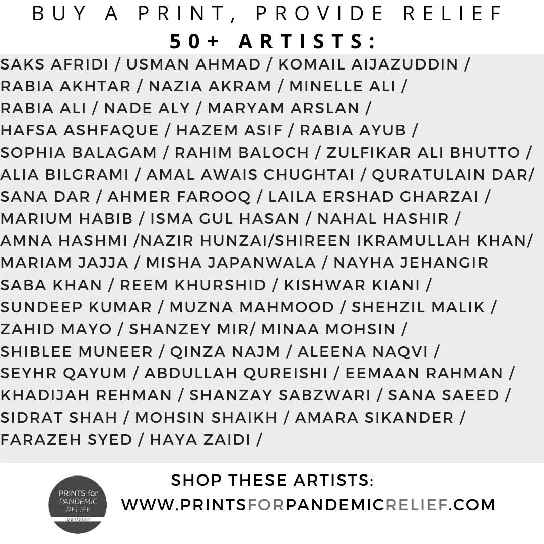 prints4pandemic's tweet photo. Prints for Pandemic Relief: Pakistan is an independent print sale fundraiser mobilizing art for aid towards people affected by Covid-19 in Pakistan. 
All proceeds go to Covid19 relief aid in Pakistan.
Buy art, provide relief!
Shop our prints at https://t.co/SaL2HGlJHi https://t.co/ZnBISf2fYY