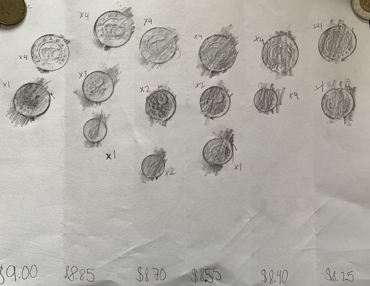 ArtOfMathEd's tweet photo. Pirate Day 4: Patterning with Coins! Raid your treasure chest (or draw/use coin rubbings) to create growing patterns using the SAME coin value. Track number of coins & the value. What patterns do you notice? Try a decreasing pattern. #ArtofMathEd #ArtofMathEdPirate https://t.co/8BCJQ8gFqC