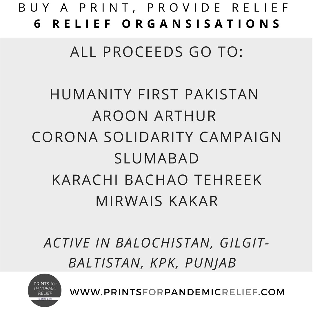 prints4pandemic's tweet photo. Prints for Pandemic Relief: Pakistan is an independent print sale fundraiser mobilizing art for aid towards people affected by Covid-19 in Pakistan. 
All proceeds go to Covid19 relief aid in Pakistan.
Buy art, provide relief!
Shop our prints at https://t.co/SaL2HGlJHi https://t.co/ZnBISf2fYY