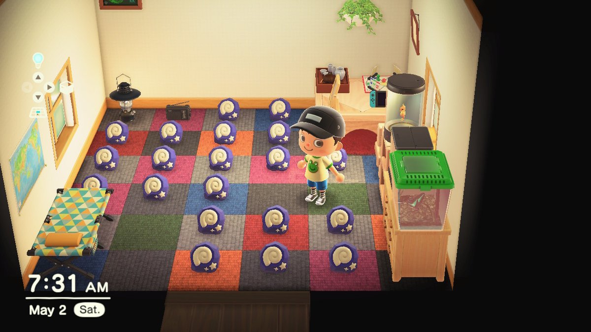 davidbreisch's tweet photo. When you don't have a museum yet, you store all your priceless fossils on the floor of your house. #AnimalCrossing #ACNH #NintendoSwitch https://t.co/PSsEOws6Xw