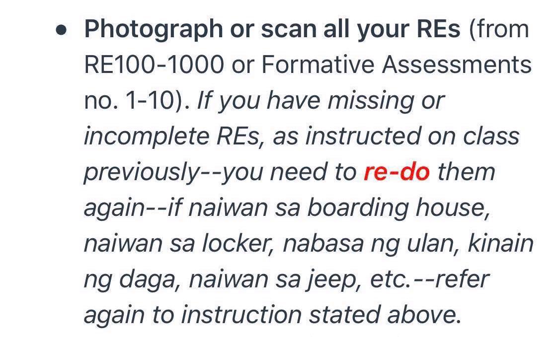 jazhperr's tweet photo. Pag daw nawala yung dating plates or naiwan sa dorm, need daw namen ULITIN lahat ng yun for the sake of compiling.
Sir ginusto ba namen to nangyayare?
#EndSemesterNow
#NoStudentLeftBehind
#PowerToTheStudents https://t.co/mHuMLWiClA