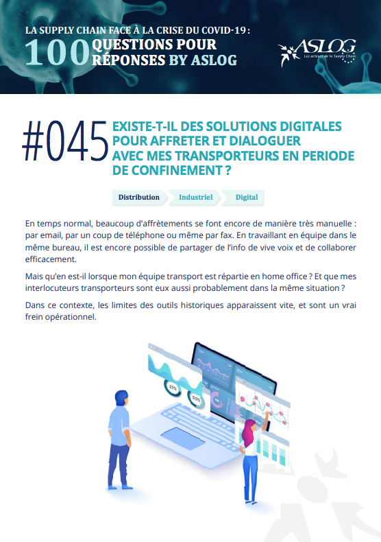 Fr_SupplyChain's tweet photo. https://t.co/Cq5fVQA9fO #covid19 #supplychain #100questions100reponsesbyaslog EXISTE-T-IL DES SOLUTIONS DIGITALES POUR AFFRETER ET DIALOGUER AVEC MES TRANSPORTEURS EN PERIODE DE CONFINEMENT ? https://t.co/y6rCfn63i6