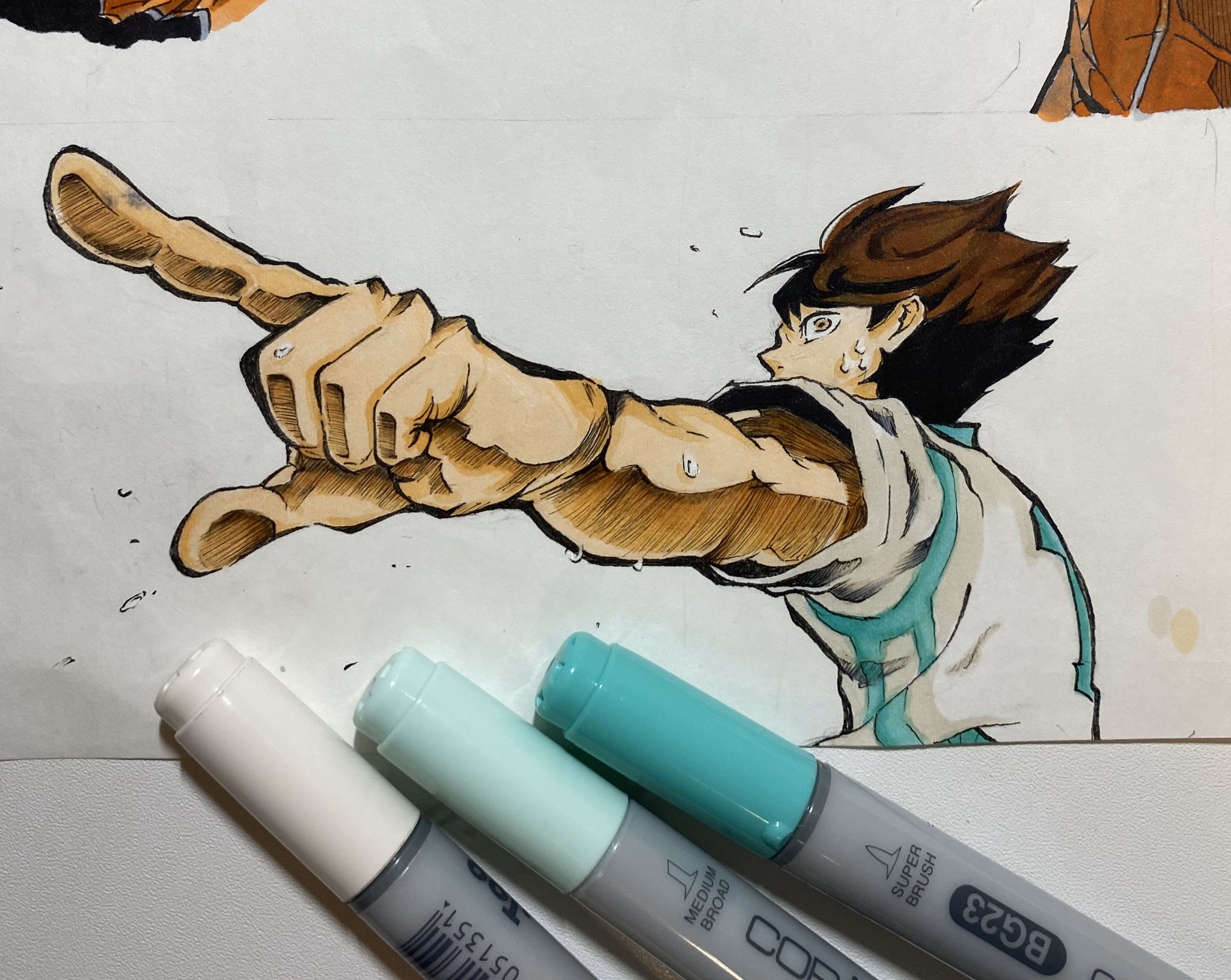 𝐌𝐚 及川さん 手描くの楽しかった 才能は開花させるものセンスは磨くもの ハイキュー ハイキュー好きさんと繋がりたい 絵描きさんと繫がりたい ハイキューイラスト 及川徹 少年ジャンプ 絵 イラスト コピック Haikyu Haikyuufanart