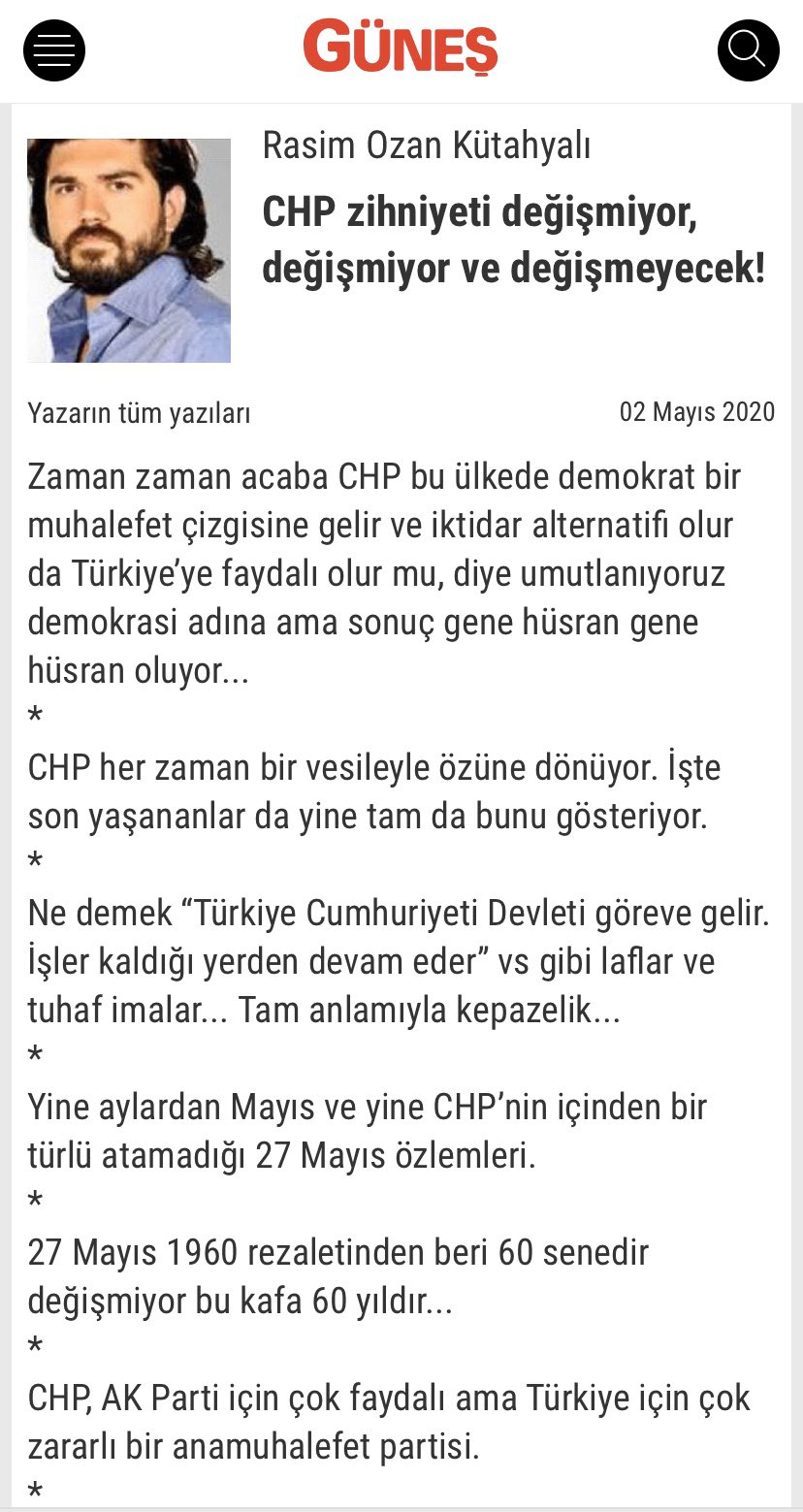 rasim ozan kutahyali on twitter genel turkiye siyaseti anlaminda chp zihniyetinin partisiyle ve medyasiyla kendi cemaatlesmis kemik yuzde 20 lik tabanini ic savasa kiskirtmak ve disardan ya da icerden bir iyi saatte olsunlar i