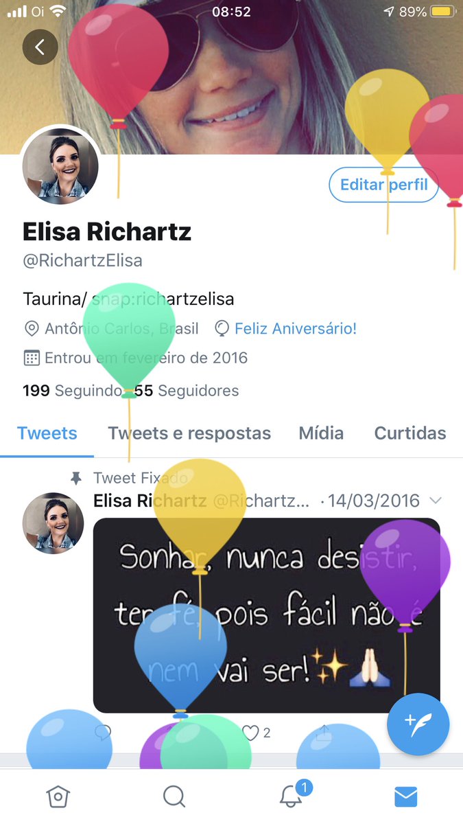 RichartzElisa's tweet photo. Parabéns pra mim 🎈🎈🎈🥳🥳 https://t.co/h1umsnYDXz
