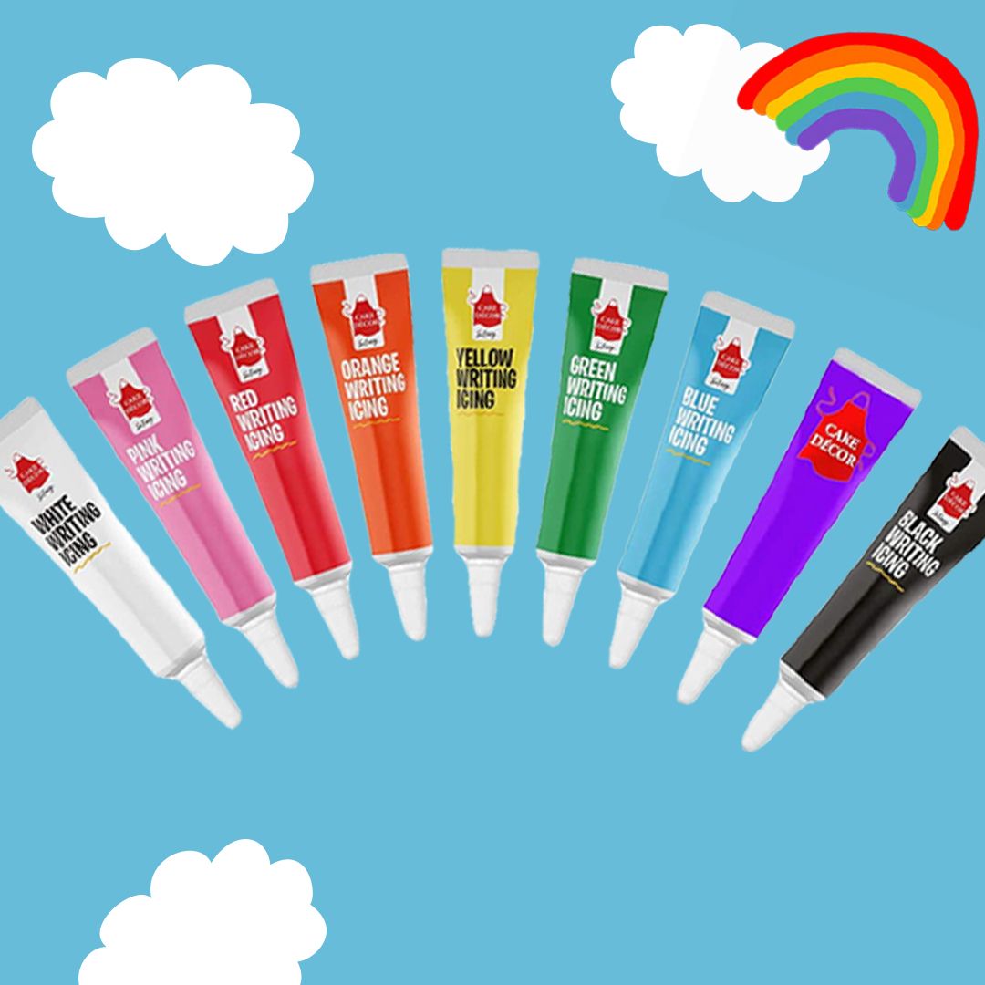 Introducing Cake Décor's new Rainbow Writing Icing Tubes! Sold in a pack of 18, we promise that you wont be compromising on quality with this value pack! Use all the colours of the rainbow to brighten up your bakes this summertime 🌈