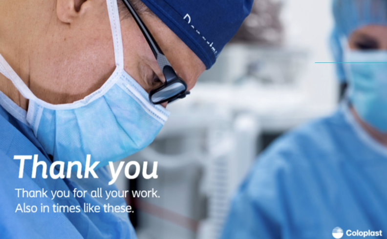 Coloplast_US's tweet photo. Thank you for all your sacrifices.​

#clapforcares #nurses #doctors #healthcareprofessionals #covid19 #thankyouhcps #hcwshoutout https://t.co/kB643q5fuo
