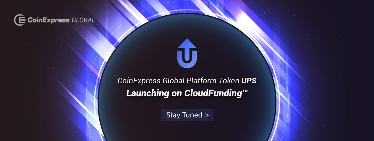 CoinExpressCC's tweet photo. CoinExpress Global Platform Token UPS
Launching on CloudFunding™  
Stay Tuned! https://t.co/ga68K7Soej