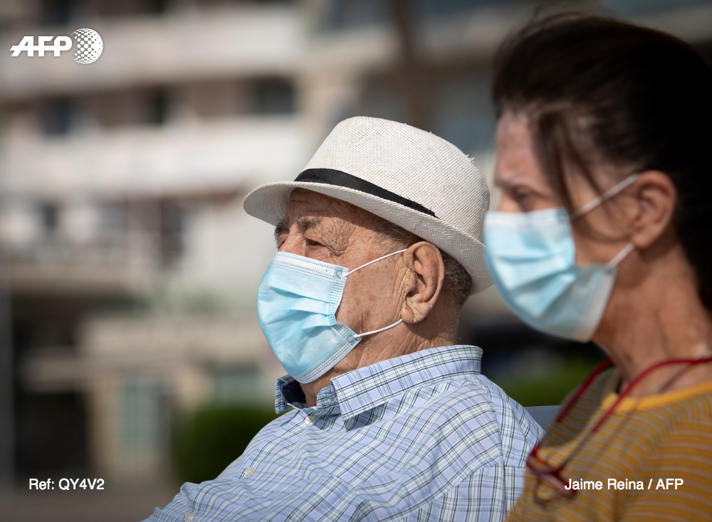 AFP's tweet photo. All Spaniards on Saturday were allowed to go for walks or play sport after 48 days of home  confinement to combat the coronavirus in one of the worst-hit countries
https://t.co/nWlRfgIdmJ https://t.co/Vi6IP3C3fK