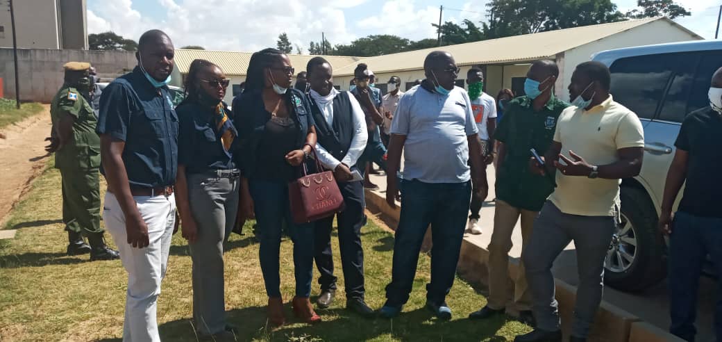 ZIEH executive members with the Zambian Minister of Health Dr. Chilufya Chitalu after the COVID19 update at Ndeke House today, 2nd May 2020. #Zambia @EdgarCLungu @WaterForKids