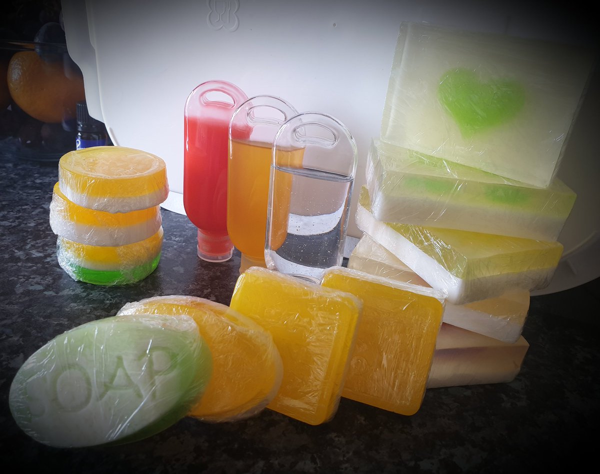 pinkpixiela's tweet photo. @leah_macrae @JudyMurray Well done mrs, good luck. This is my hame made soap &amp; hand sanatiser... want to try some? 🥰 x #newventures #lockdown #hamemade https://t.co/Ui4HlshGTo