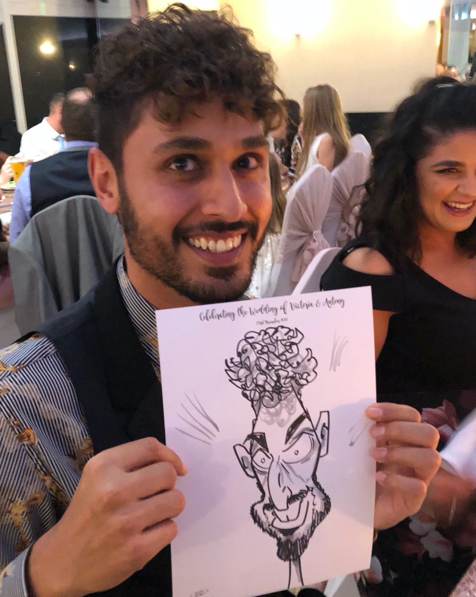 drawn4u's tweet photo. Wedding fun for everyone! #wedding #weddingplanning #WeddingPlanner #bridetobe #Caricature #caricatures #Entertainment https://t.co/jk490Yvq9c