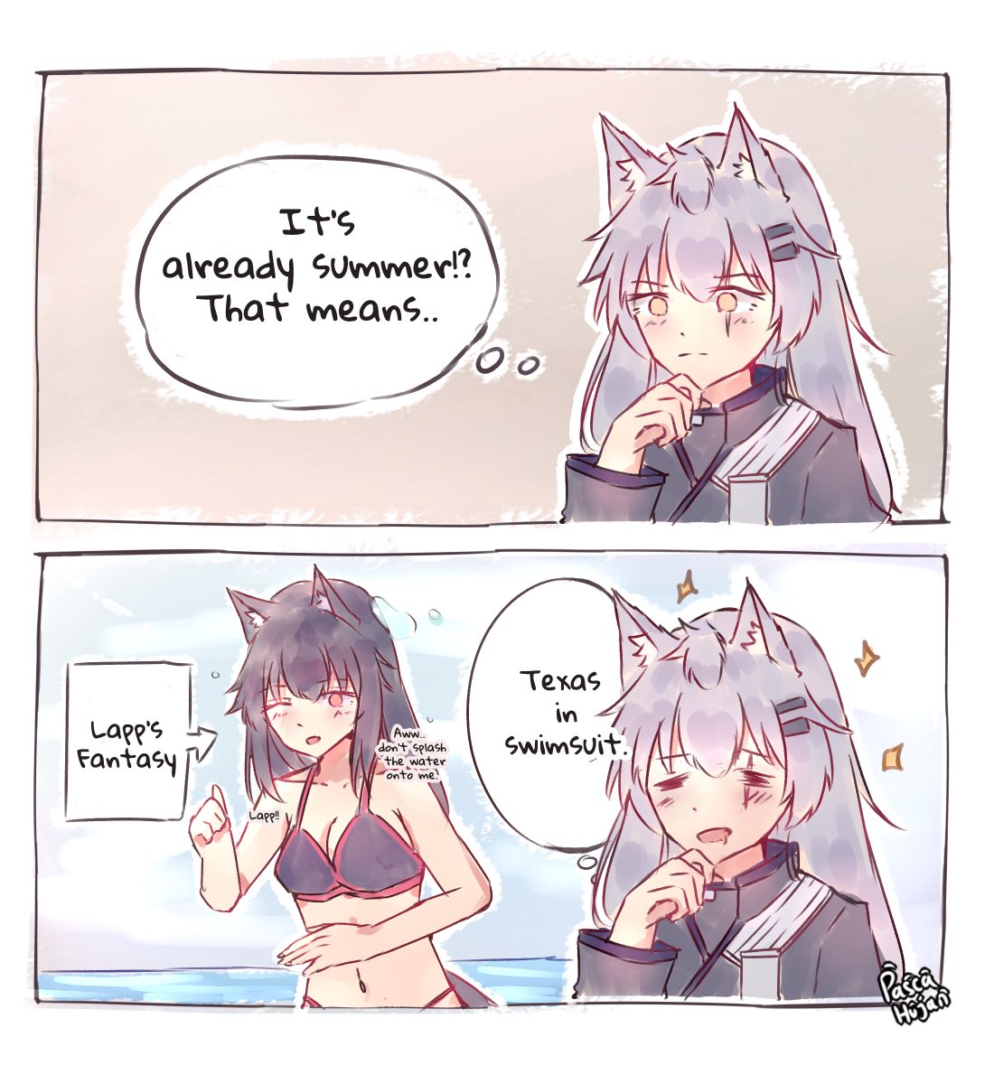 The only things that matters in Summer for Lappland.
#明日方舟 #アークナイツ #명일방주 #Arknights