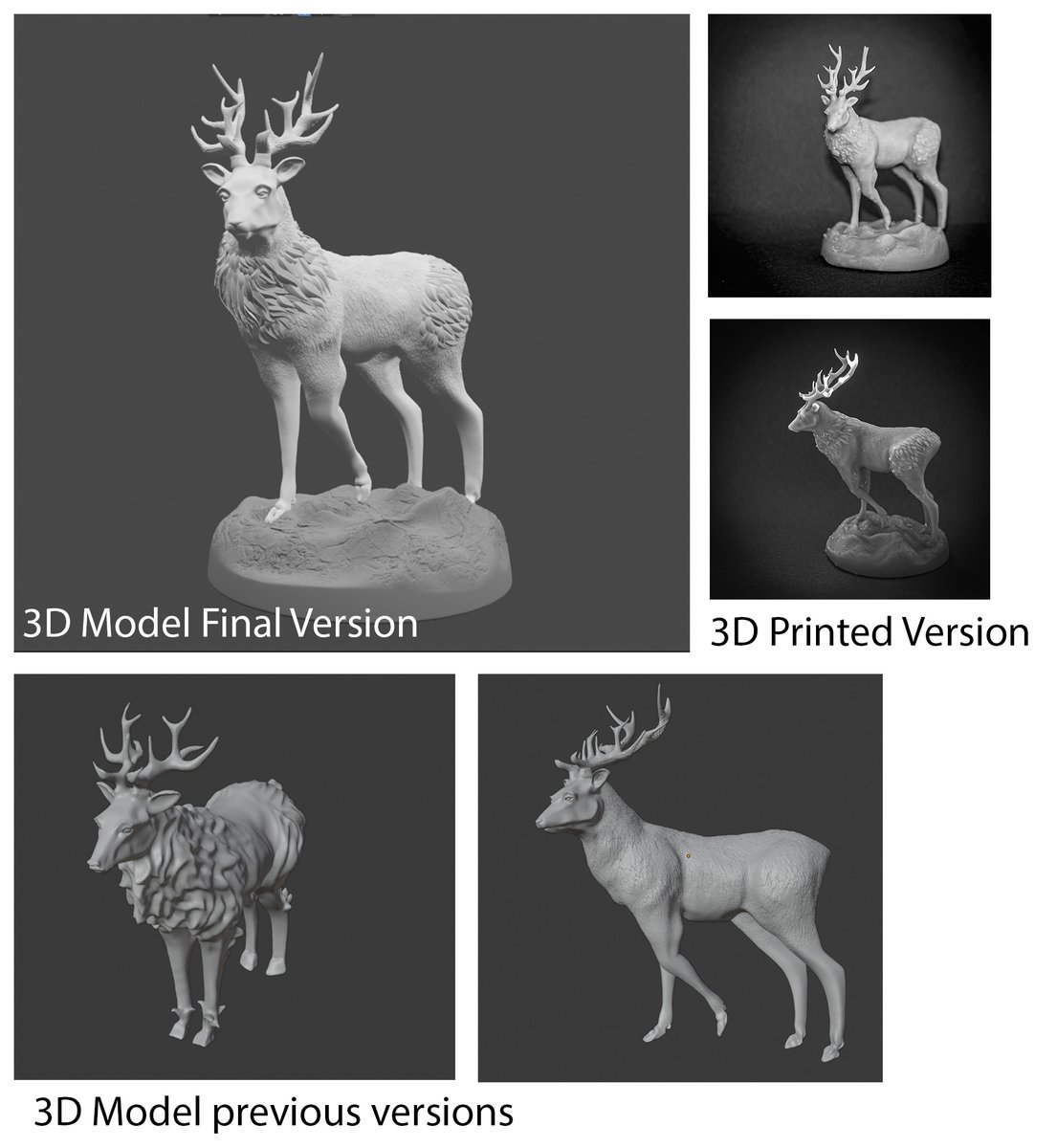Carduelis_C's tweet photo. I did it! My Ravenstag 3D-Print is finished and he's beautiful.  Its been a long 6 month on the #SculptingTheRavenstag Project and I've learned a lot. So this one is for @BryanFuller who inspired all of this, and You, #FANNIBALFAMILY for whom I picked up art again ❤️ https://t.co/mj8LDEZzke