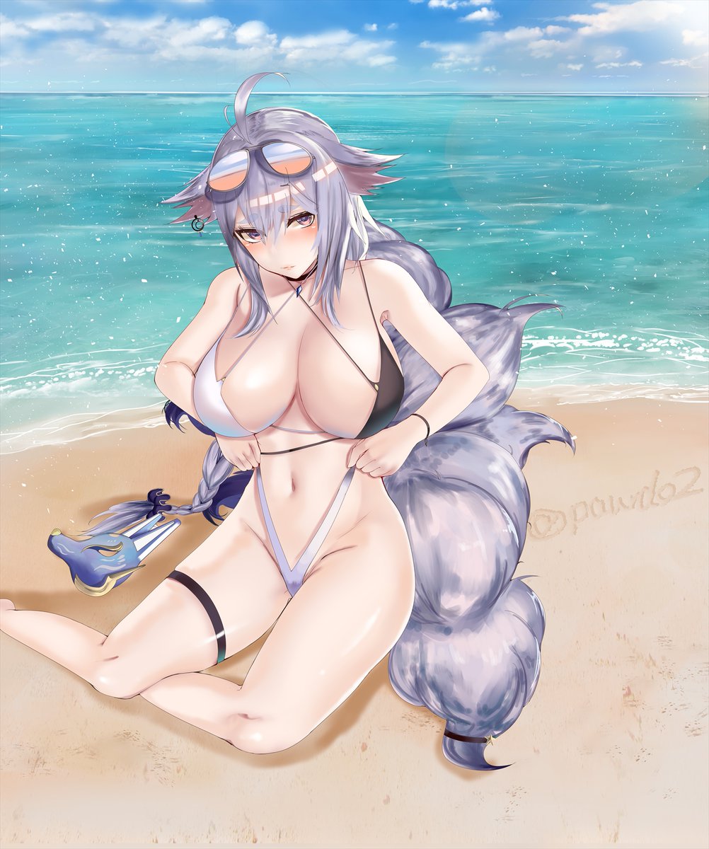 指揮官がいると照れて自分の水着が似合っているか気になっちゃう系女子 土佐
#アズールレーン
#アズレン
#土佐
https://t.co/05xU6Bp0Td 