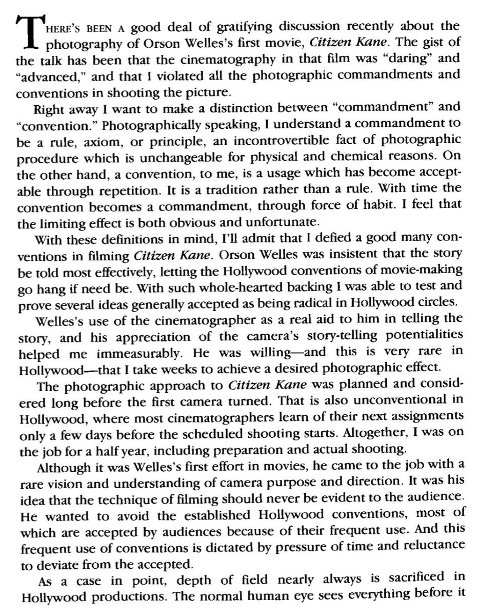 ElioFilmmaker's tweet photo. A MUST-READ: "How I Broke the Rules in CITIZEN KANE" by visionary #cinematographer Gregg Toland, ASC.

Originally published in 'Popular Photography Magazine 8' (June 1941).

#GreggToland #TheASC #Legend #TolandASC #CitizenKane #OrsonWelles  #Cinematography #Filmmaking https://t.co/LAl8woYljx