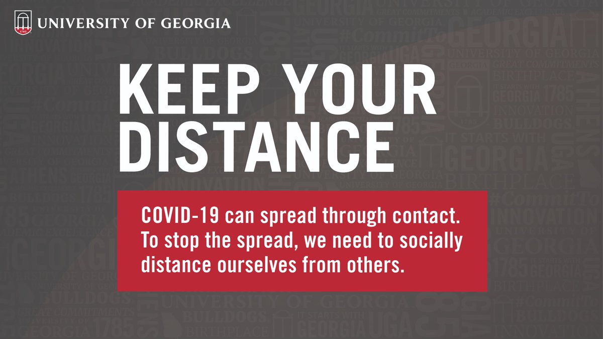 universityofga's tweet photo. Stay safe and healthy, Bulldogs! https://t.co/Vsw8eBoXb2