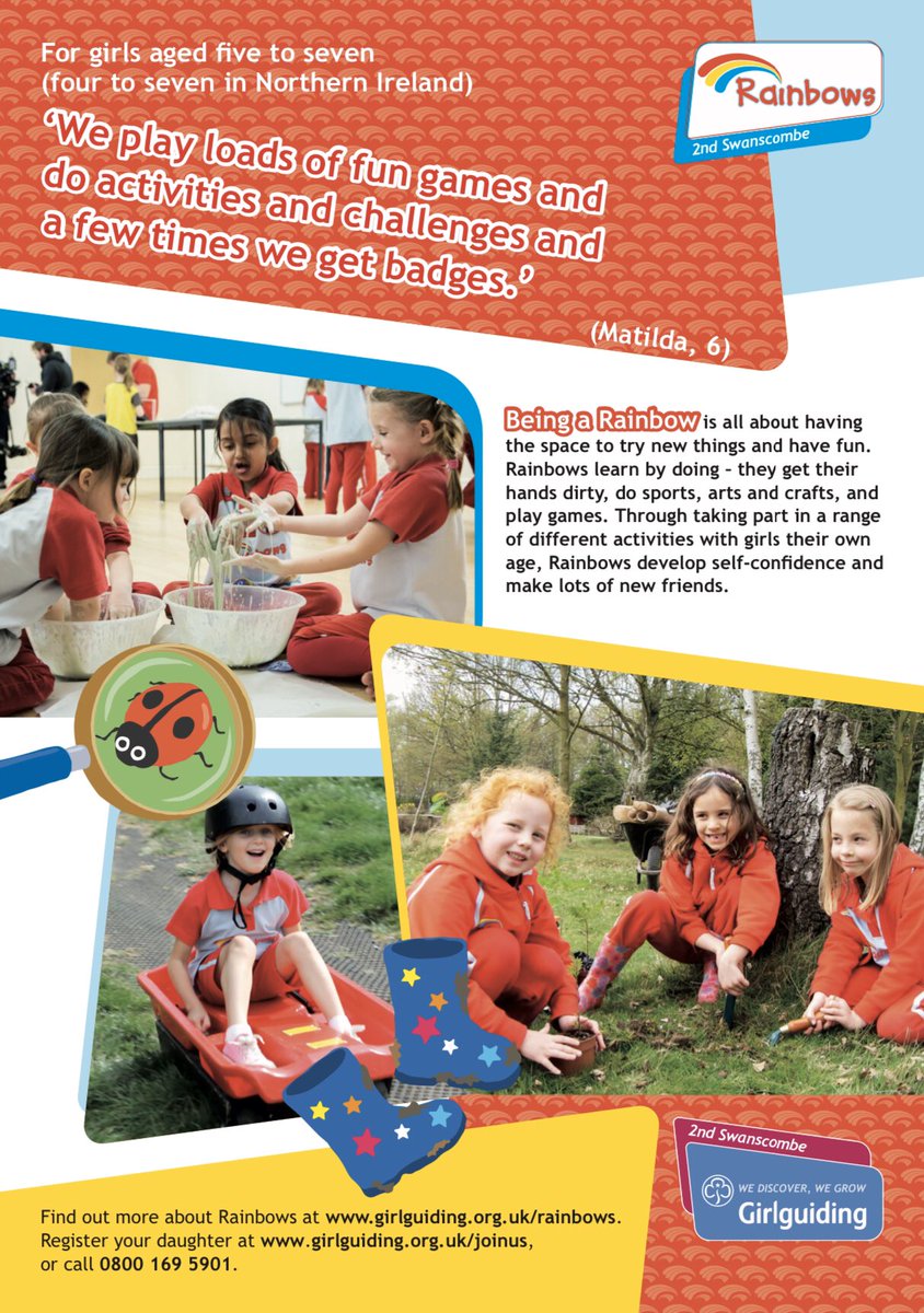 2ndSwanscombe's tweet photo. Contact us for more info #2ndSwanscombeRainbows #swanscombe #Girlguiding https://t.co/5OVmRKSQBe