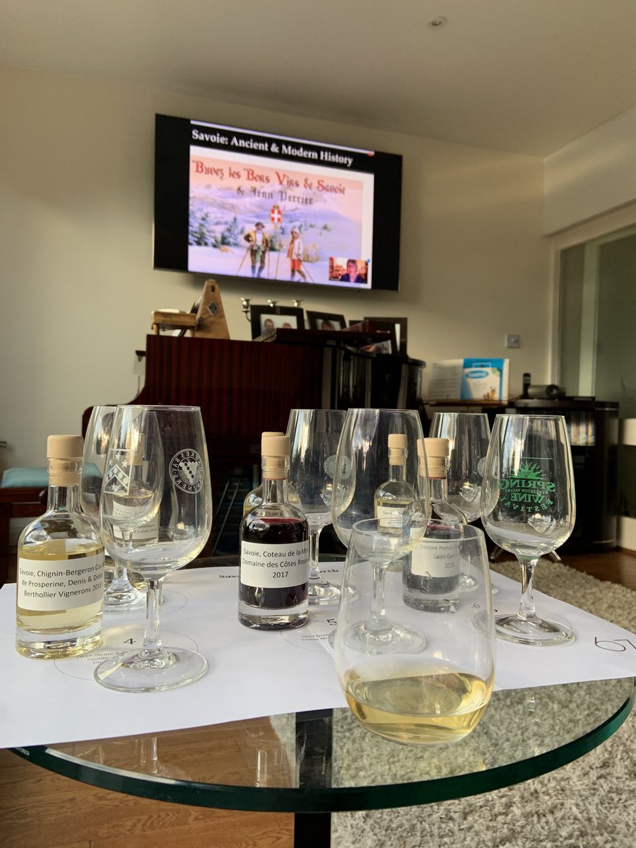 mooloomitch's tweet image. Awesome way to do a wine tasting at home via zoom on TV #67Pallmall