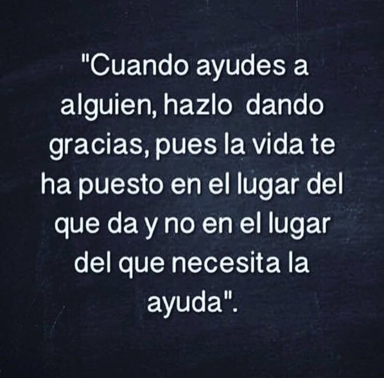 Especialmente importante recordar en estos momentos que estamos viviendo!