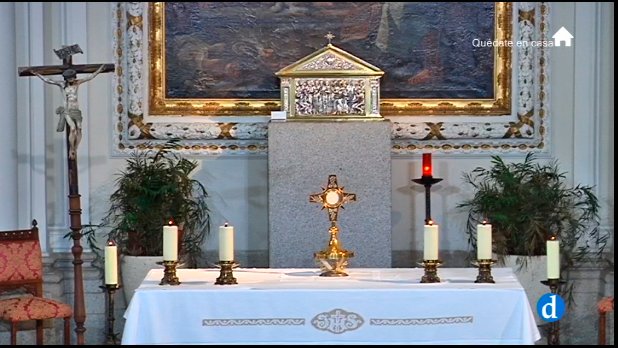 RTVDToledo's tweet photo. Comienza la #JornadaDeOración por las vocaciones desde la #CapillaInmaculada #Directo #Rosario #SantaMisa #Vigilia

Puedes seguirla en https://t.co/vhl8CYVu6J https://t.co/FqXjRjRijE