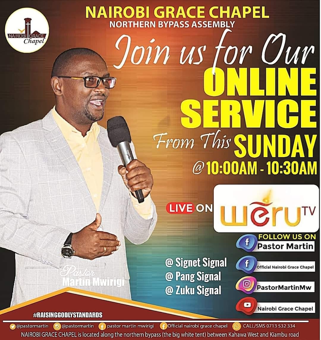 nairobi_grace's tweet photo. We meet again for our online Service on Sunday  Live on Weru TV from 10:00-10:30am .You can also stream us live on https://t.co/WShJKj59Wg.
Shallom. https://t.co/9407ZTn7pS