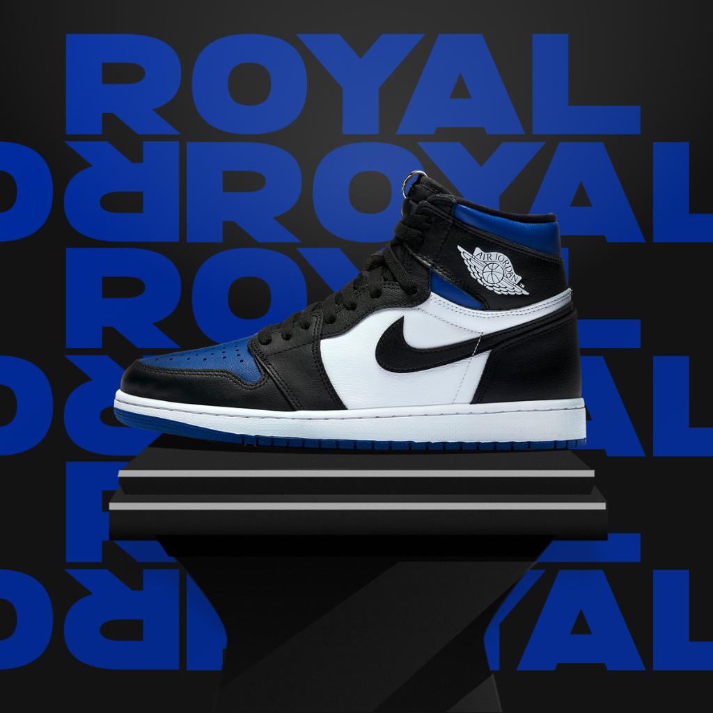 Air #Jordan Retro 1 High OG 'Royal Toe 