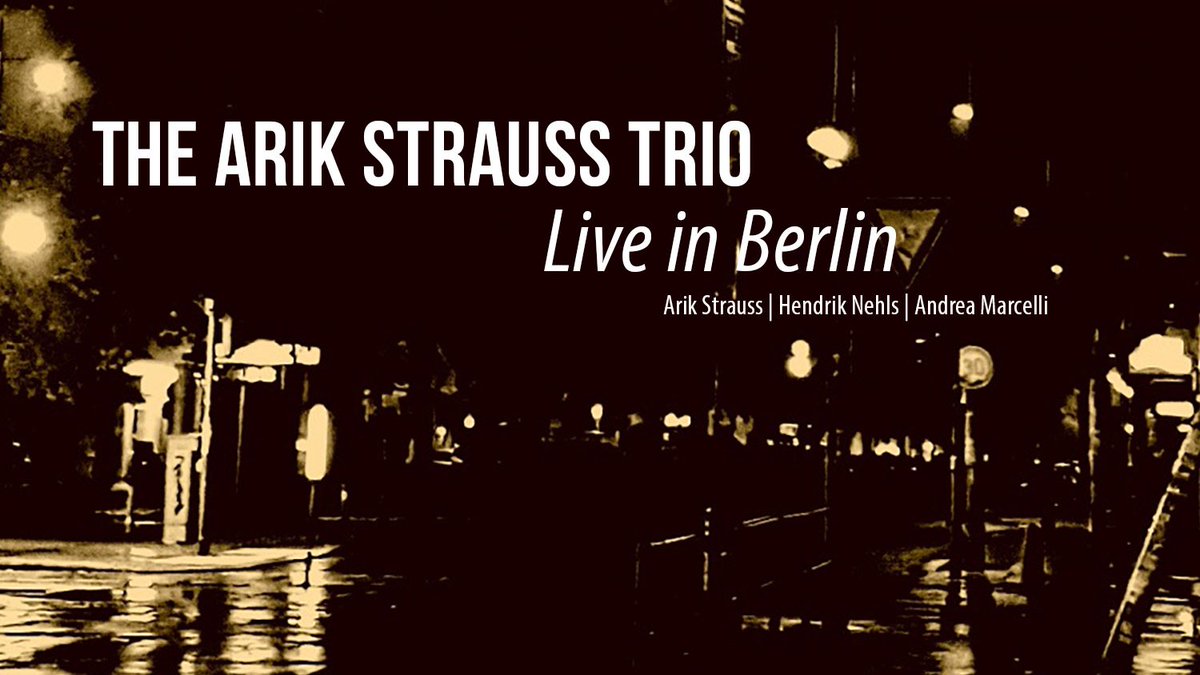 Streaming Live now from the Greve Studio in Berlin - The Arik Strauss Trio. Watch it live here: bit.ly/2WhMwTE