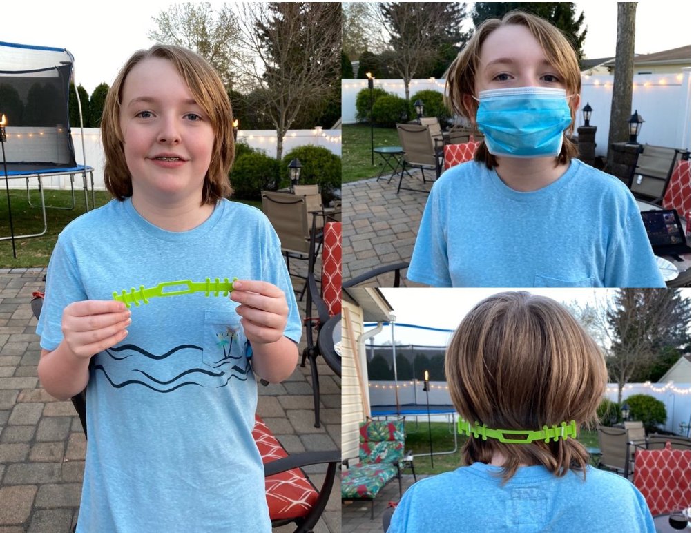 GovMurphy's tweet photo. 13-year-old James Freeman has been using his allowance to buy filament for his 3D printer, which has been turning-out ear guards to make wearing a mask more comfortable. So far, he’s donated 500 of them to front-line workers. He’s doing this all by himself. #NJThanksYou! https://t.co/lom4iRxX1a