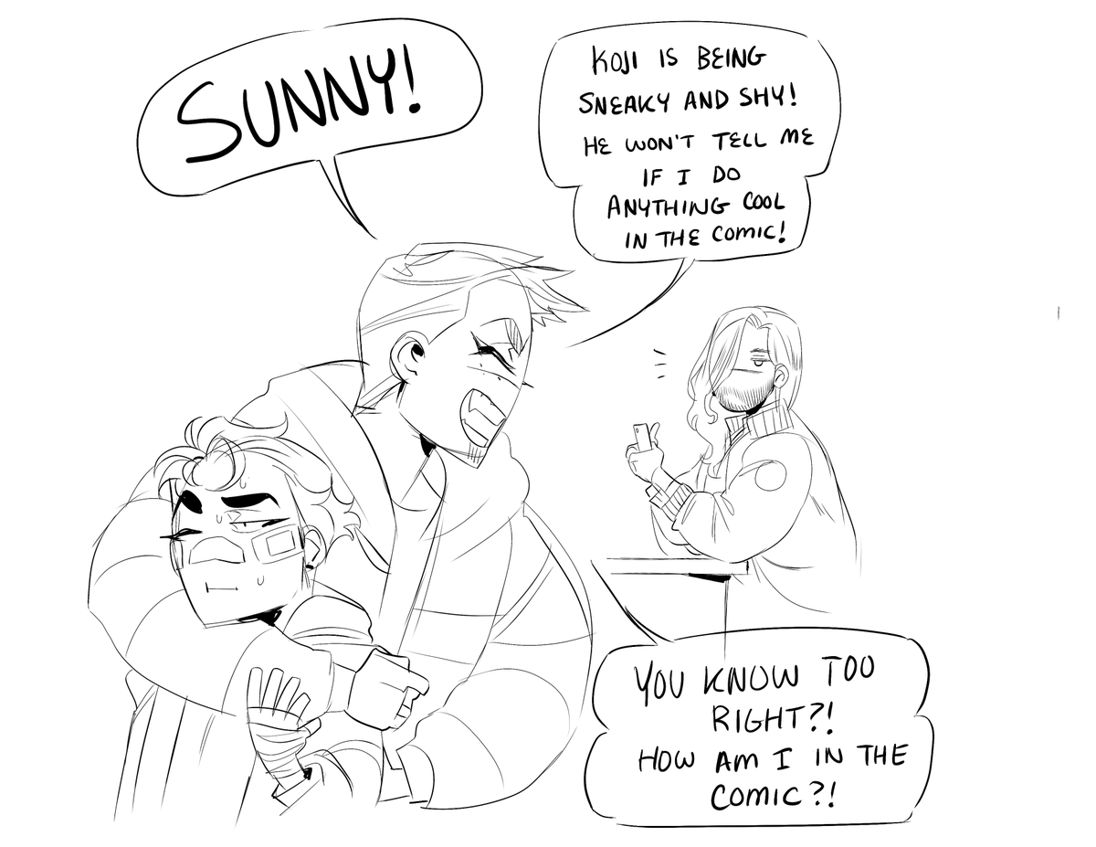 Now that the "pilot" of sorts is done, I feel I can post these doodles I did.
1/2